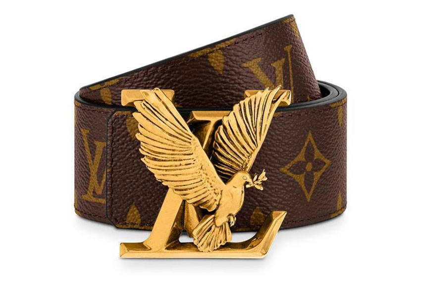 Louis Vuitton Eagle Monogram Pattern Belt In Black - Praise To Heaven